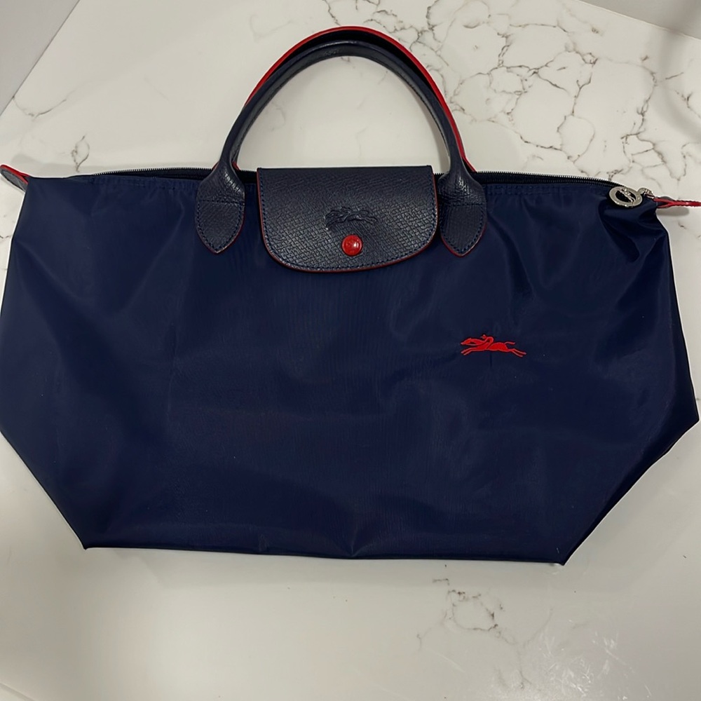 Longchamp Le Pliage Navy Tote
